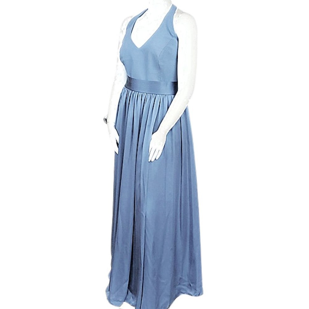 WHITE by Vera Wang Blue Evening Gown
